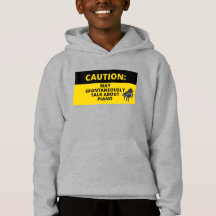 Caution Sign Funny Grand Piano Pianist Humour