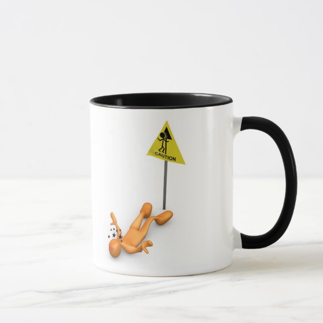Caution Sign Mug (Right)