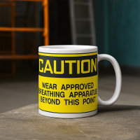 Caution Sign Wear Approved Breathing Apparatus 