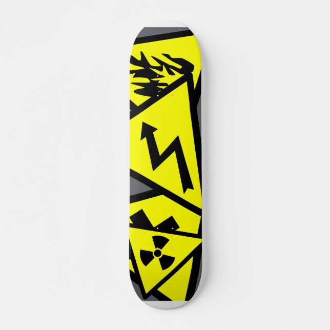Caution Signs Skateboard (Front)