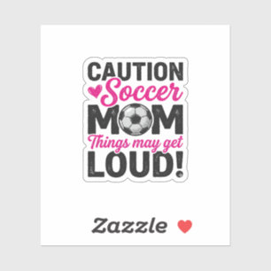Caution Soccer Mum Loud Vintage Shirt Design_1