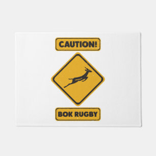 Caution - SpringBoks Crossing Doormat