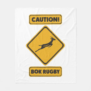Caution - SpringBoks Crossing Fleece Blanket