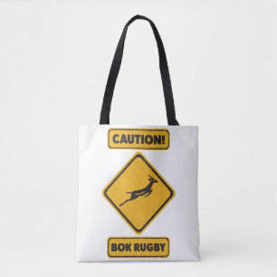 Caution - SpringBoks Crossing Tote Bag