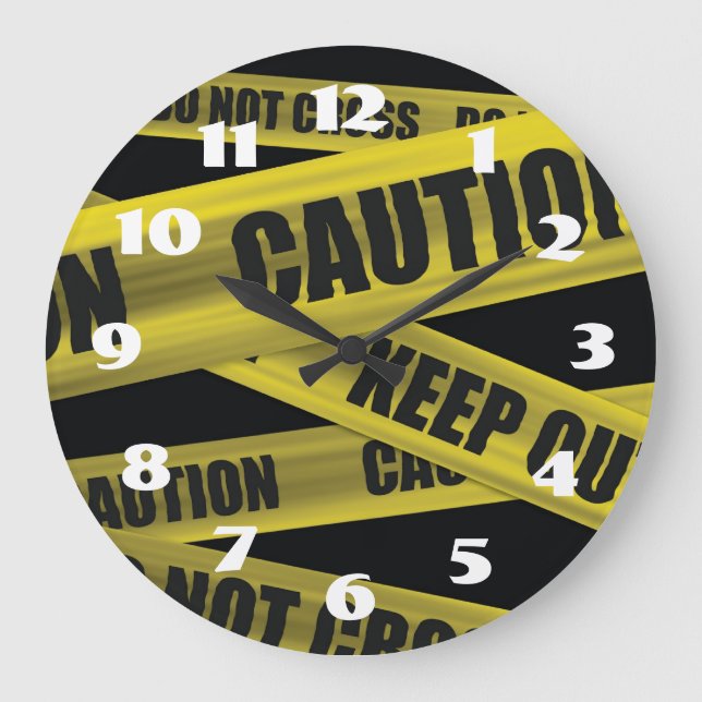 Caution Tape - Clock (Front)