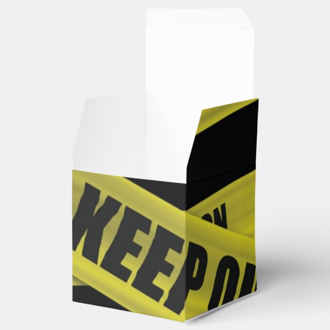 Caution Tape Favour Box (Opened)