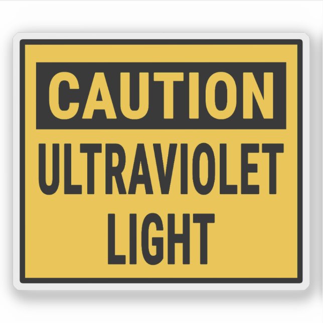 Caution Ultraviolet Light  (Front)