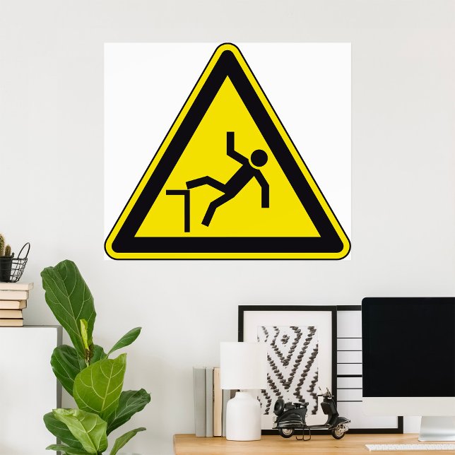 Caution Watch Your Step Sign Trip Hazard (Creator Uploaded)