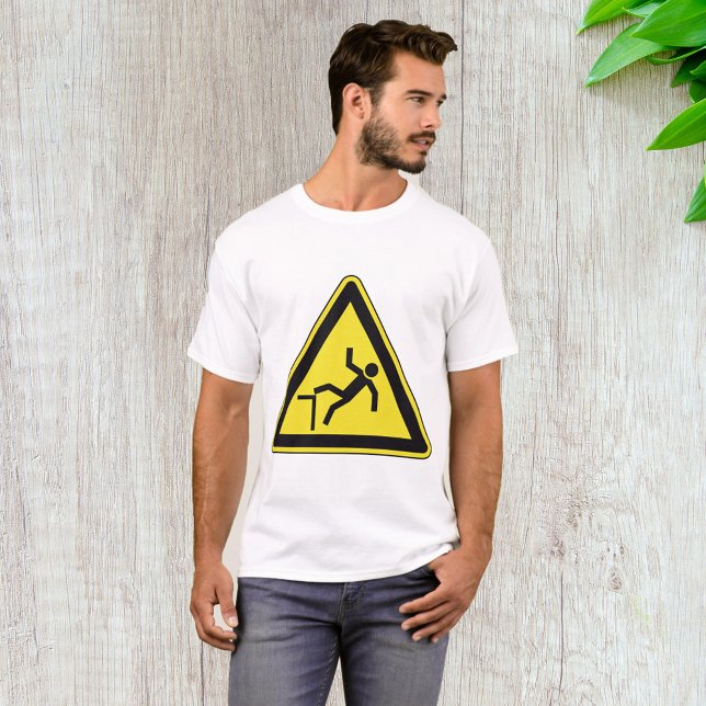 Caution Watch Your Step Sign Trip Hazard T-Shirt (Creator Uploaded)
