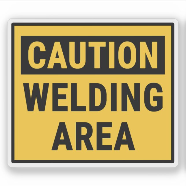 Caution Welding Area (Front)