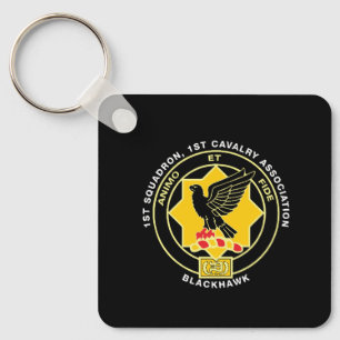 Cav Association Classic Black Keychain