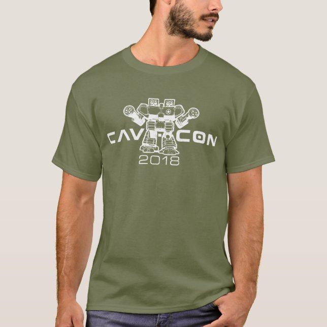 CAV-CON 2018 (DISTRESSED LOGO) T-Shirt (Front)