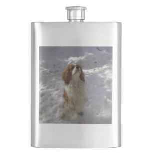 cav in snow hip flask