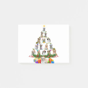 Cavachon Christmas Tree Lights Funny Lover Dog Post-it Notes