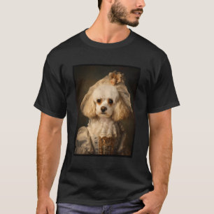 Cavachon Dog Portrait Renaissance Funny Pet Mum Da T-Shirt