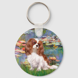 Cavalier 2 (bl) - Lilies 2 Key Ring