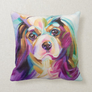 Cavalier Art pillow - white back