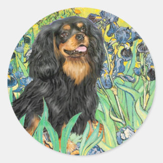 Cavalier (BT) - Irises Classic Round Sticker