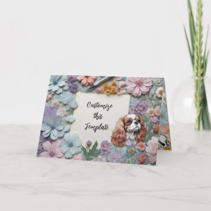 Cavalier custom thank you card