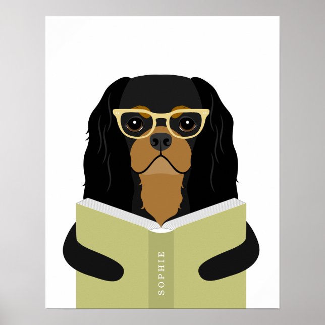Cavalier Dog Personalised Print (Front)