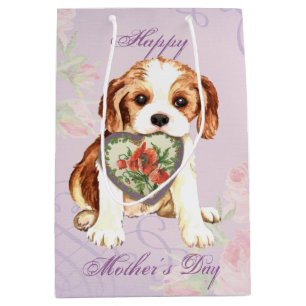 Cavalier Heart Mum Medium Gift Bag