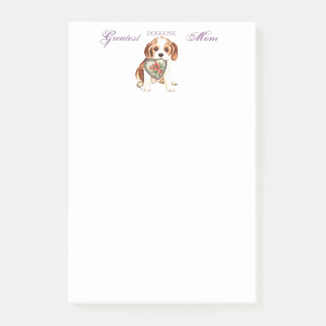 Cavalier Heart Mum Post-it Notes (Front)