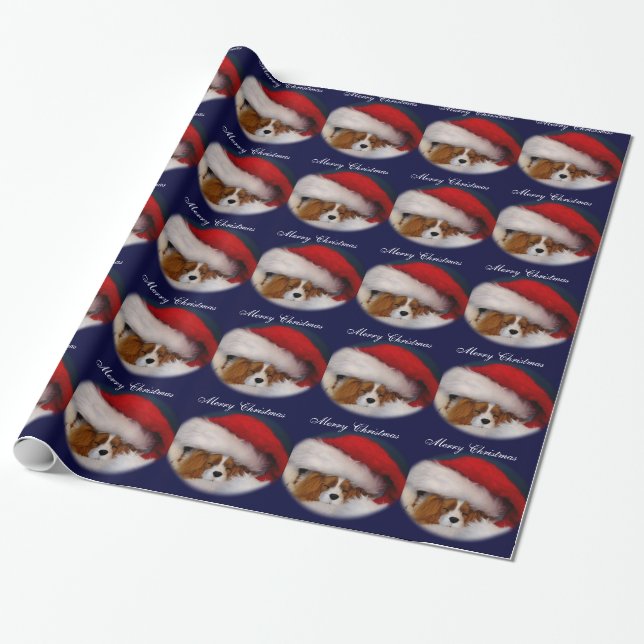 Cavalier King Charles Blenheim Wrapping Paper (Unrolled)