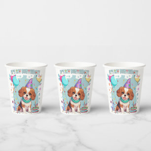 Cavalier King Charles Pastel It's my Birthday Paper Cups