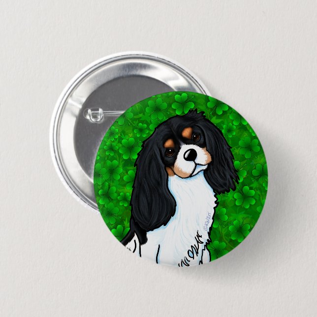Cavalier King Charles Spaniel 6 Cm Round Badge (Front & Back)