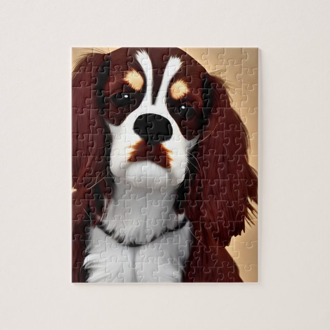 cavalier king charles spaniel AI1 Jigsaw Puzzle (Vertical)