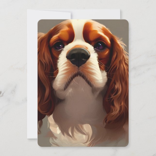 Cavalier King Charles Spaniel AI5 Invitation (Front)