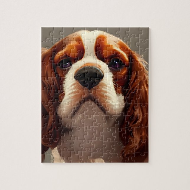 Cavalier King Charles Spaniel AI5 Jigsaw Puzzle (Vertical)