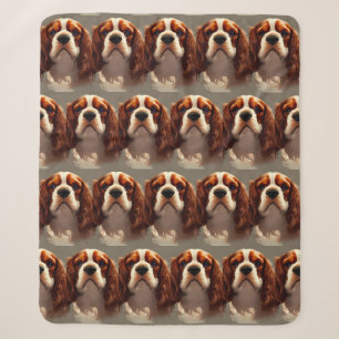 Cavalier King Charles Spaniel AI5 Sherpa Blanket