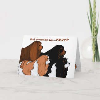 Cavalier King Charles Spaniel Art Card