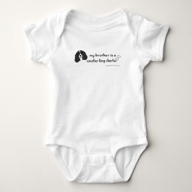 cavalier king charles spaniel baby bodysuit (Front)