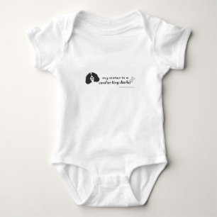 cavalier king charles spaniel baby bodysuit
