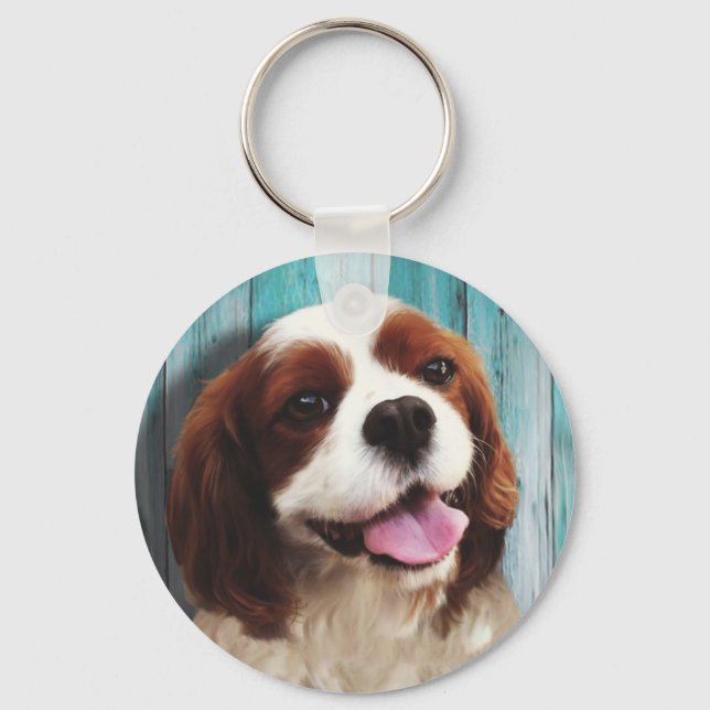 Cavalier King Charles Spaniel - Baxter Key Ring (Front)