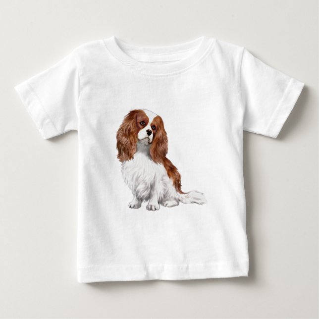 Cavalier King Charles Spaniel (Blenheim A) Baby T-Shirt (Front)