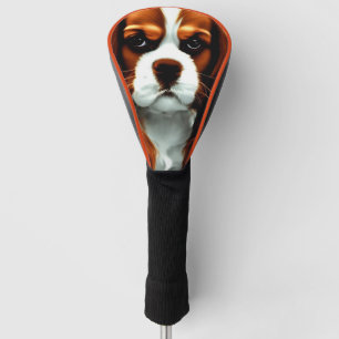 cavalier king charles spaniel blenheim anime golf head cover