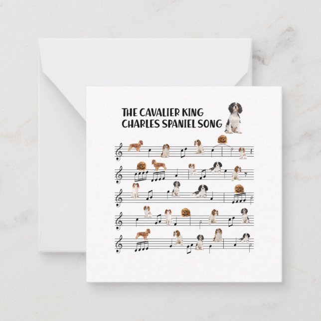 Cavalier King Charles Spaniel Card (Front)