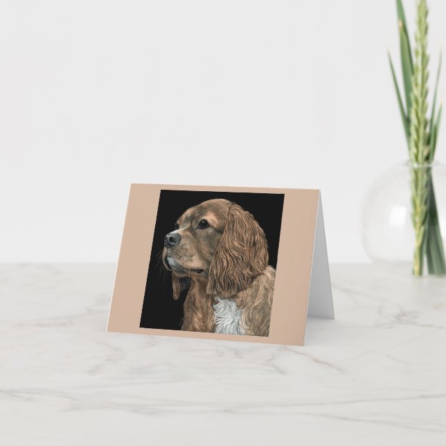 Cavalier King Charles Spaniel Card - Rosie (Front)