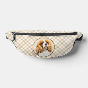 Cavalier King Charles Spaniel Cav Dog Art Painting Bum Bags