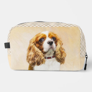 Cavalier King Charles Spaniel Cav Dog Art Painting Dopp Kit