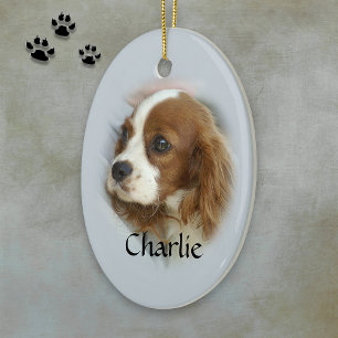 Cavalier King Charles Spaniel Ceramic Tree Decoration