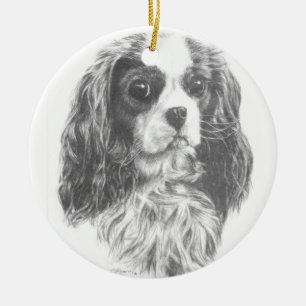 Cavalier King Charles Spaniel Ceramic Tree Decoration