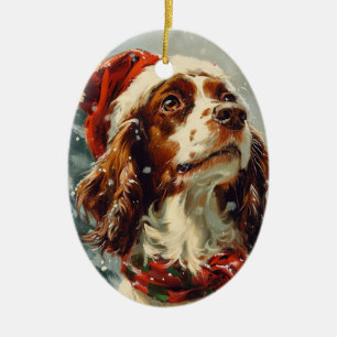 Cavalier King Charles Spaniel Christmas Ceramic Tree Decoration