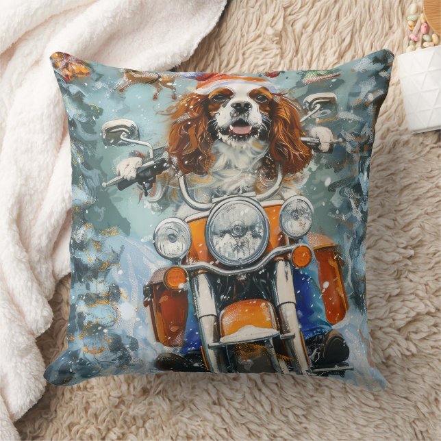 Cavalier King Charles Spaniel Christmas Cushion (Blanket)