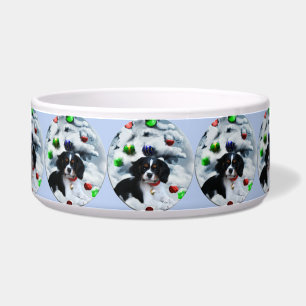 Cavalier King Charles Spaniel Christmas Dog Bowl