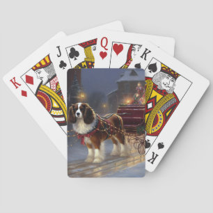 Cavalier King Charles Spaniel Christmas Festive  Playing Cards