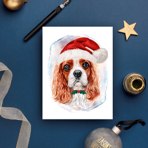 Cavalier King Charles Spaniel Christmas Gifts Holiday Postcard